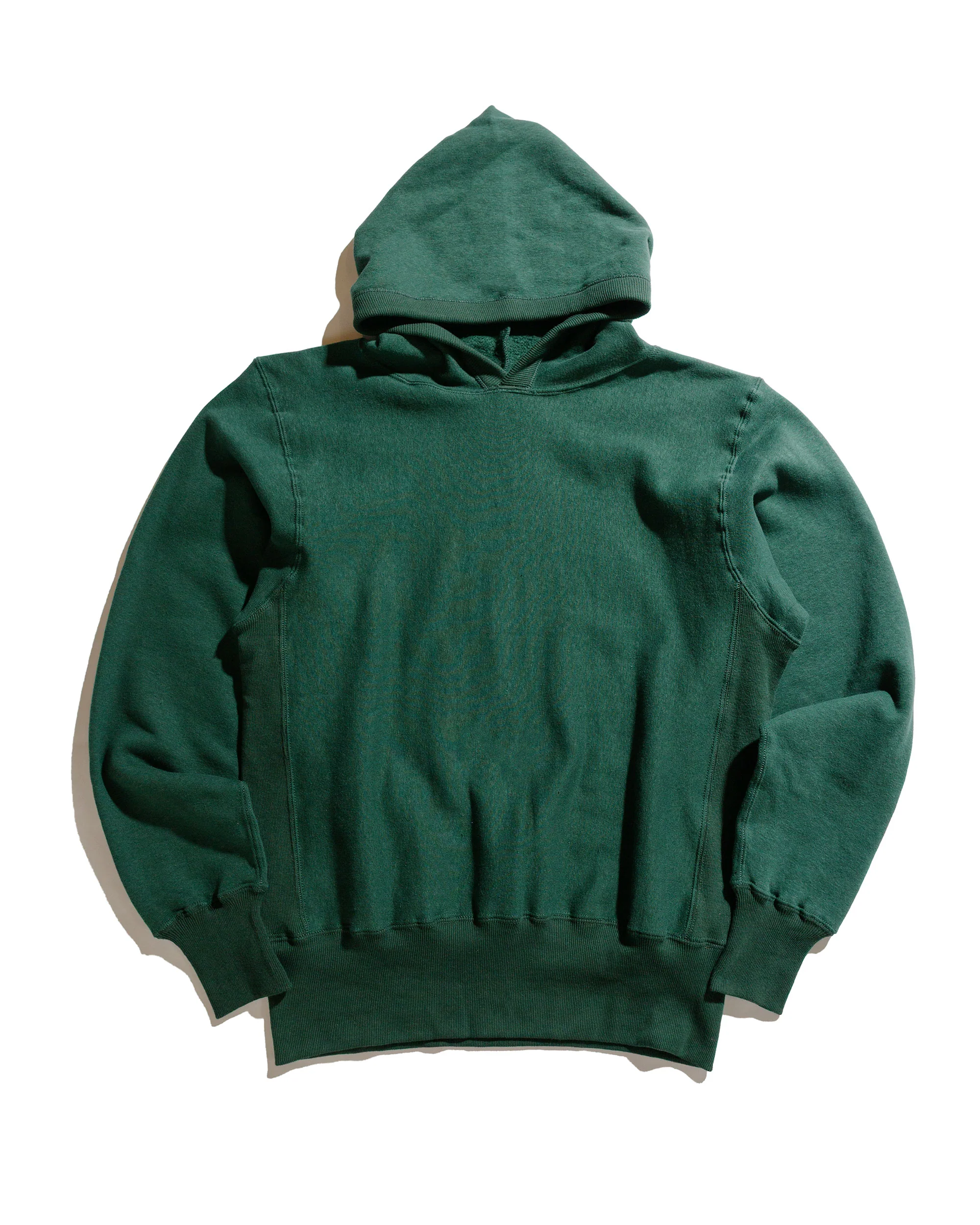 Warehouse Lot. JG-CS17 Rib-Trimmed RW Hoodie No Print Dark Green