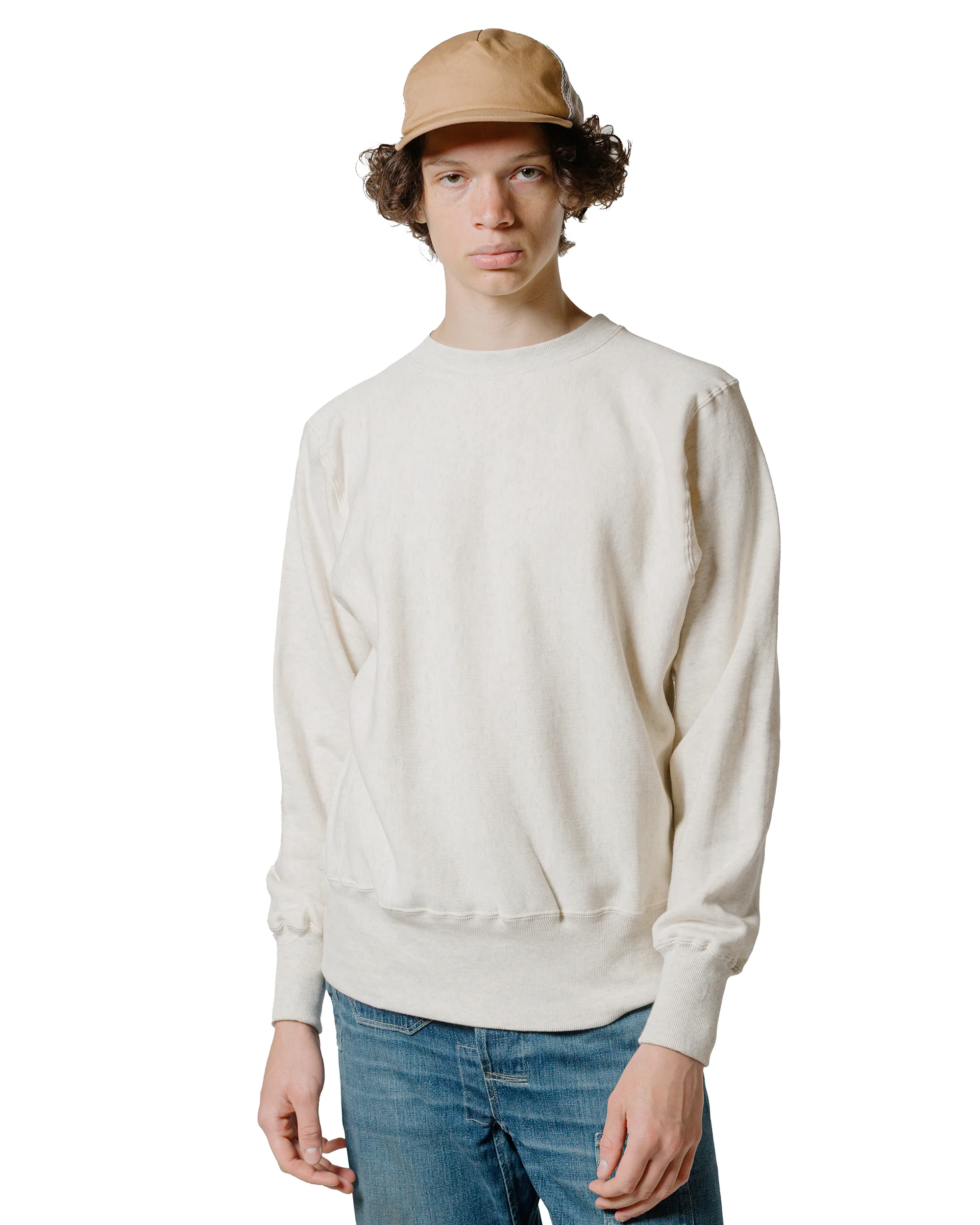 Warehouse Lot. JG-CS18 RW Crewneck No Print Ash - Image 2