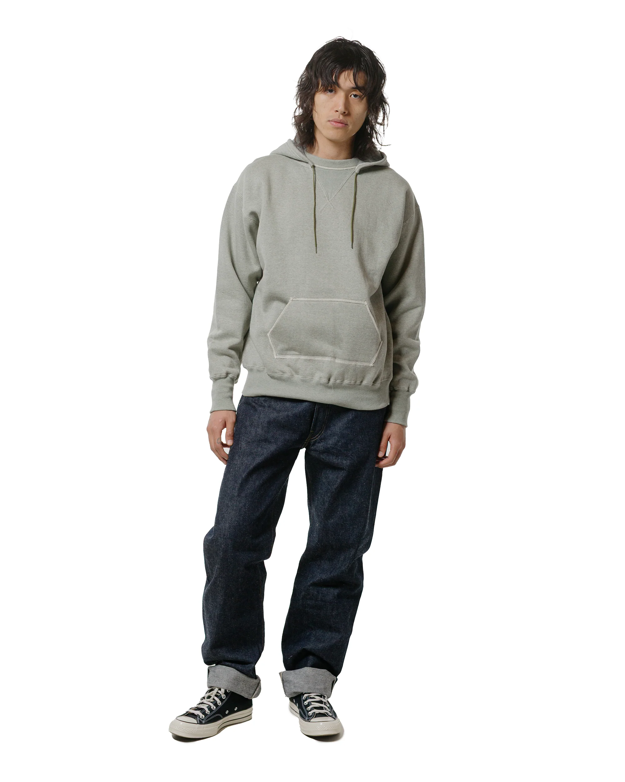 Warehouse Lot. JG-CS21 Back-Panel Afterhood Green Heather - Image 4