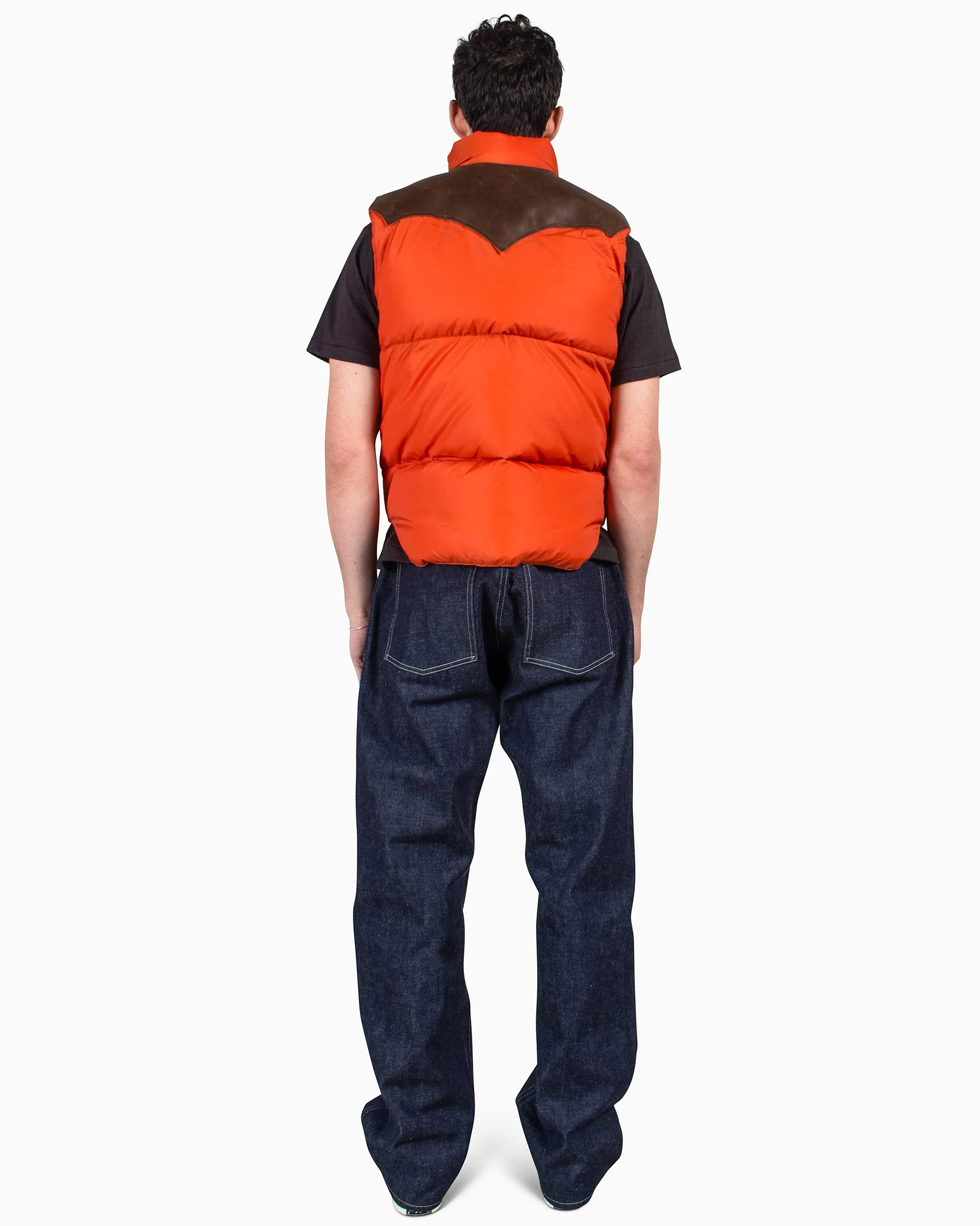 Warehouse x Rocky Mountain Featherbed Nylon Down Vest Brick - Image 3